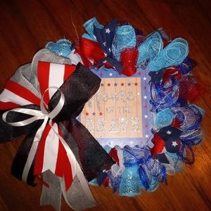 4th of July Deco mesh wreath